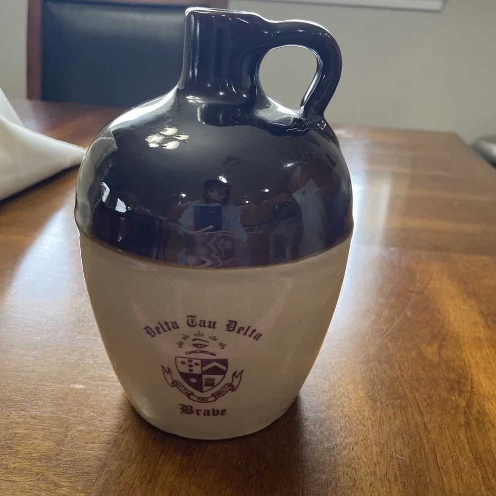 Delta Tau Delta Brabe VTG Whiskey‎ Jug Finger Loop Handle